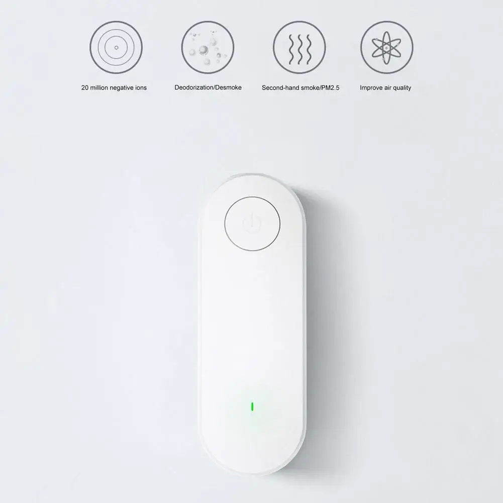 

Portable Air Purifier Air Purification Air Freshener Ionizer Cleaner Dust Cigarette Smoke Removal Formaldehyde Toilet Deodorant