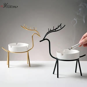 Креативная Скандинавская пепельница OYOURLIFE, семейный офисный Настольный керамический поднос для золы, аксессуары для украшения дома