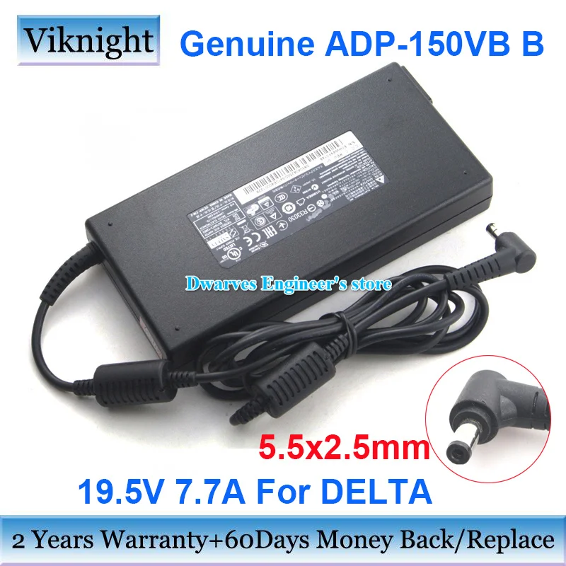 Genuine ADP-150VB B 19.5V 7.7A 150W Laptop Adapter Power Supply For MSI GS60 Ghost Pro-606 GS70 Stealth 2PE-430AU GE62 Adapter