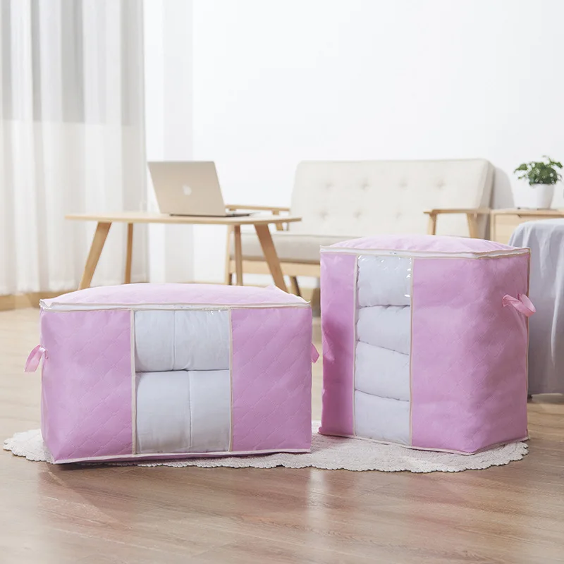 2019 New Quilt Storage Bag Organizer Box Non-woven Fabric Foldable Closet Clothes Bedding Blanket Sweater | Дом и сад