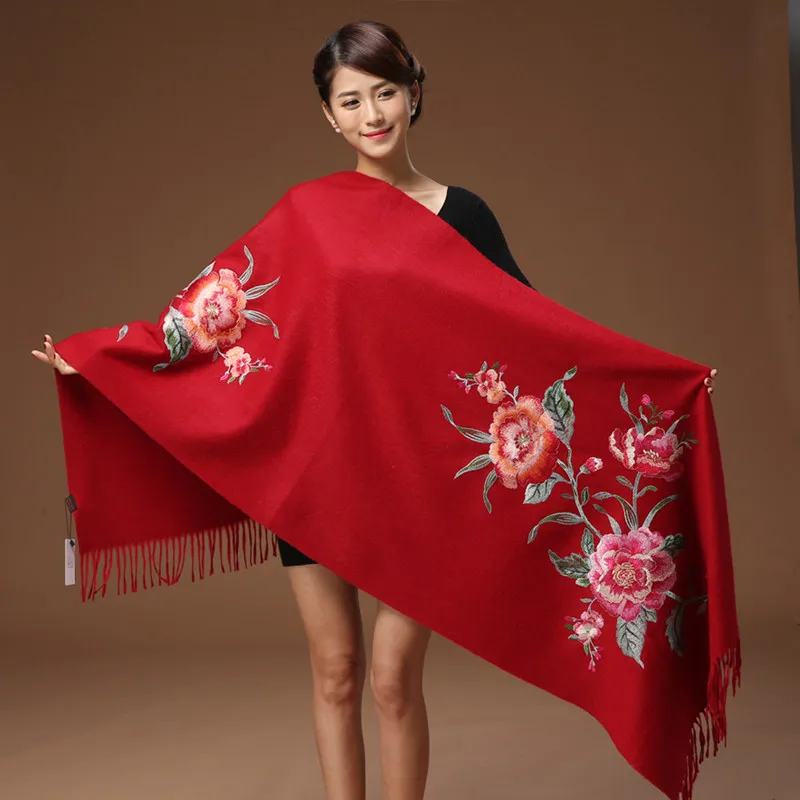 Кашемировые шарфы на голову для женщин Элегантная Дамская теплая шаль Длинные