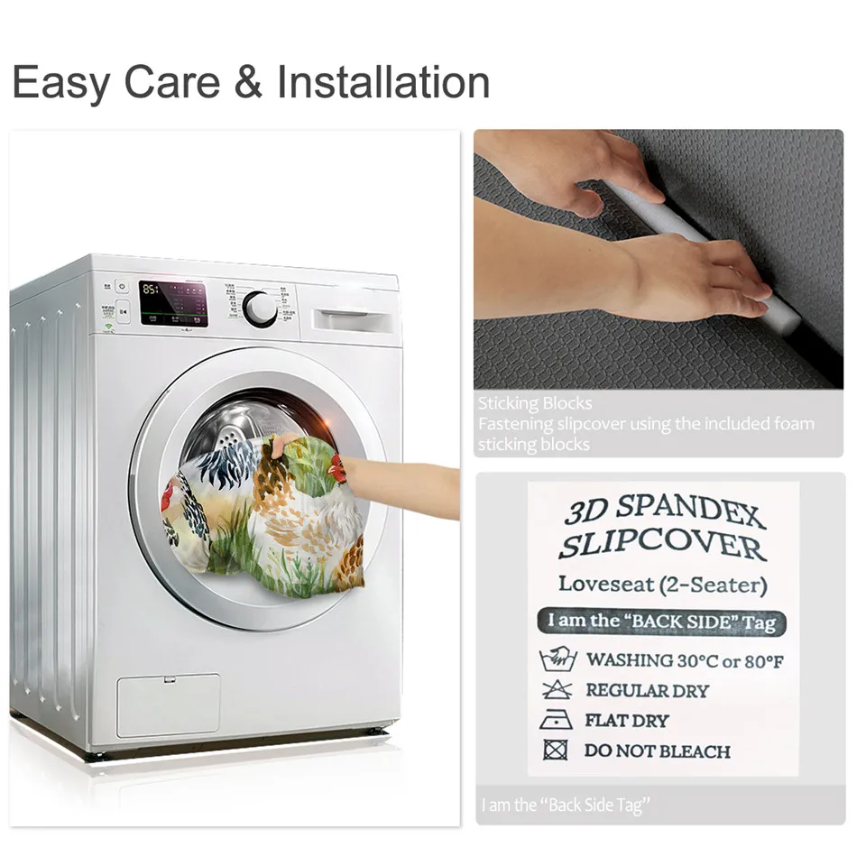 Чехол для кровати чехол курицы и дивана с подушкой акварельным петухом стула