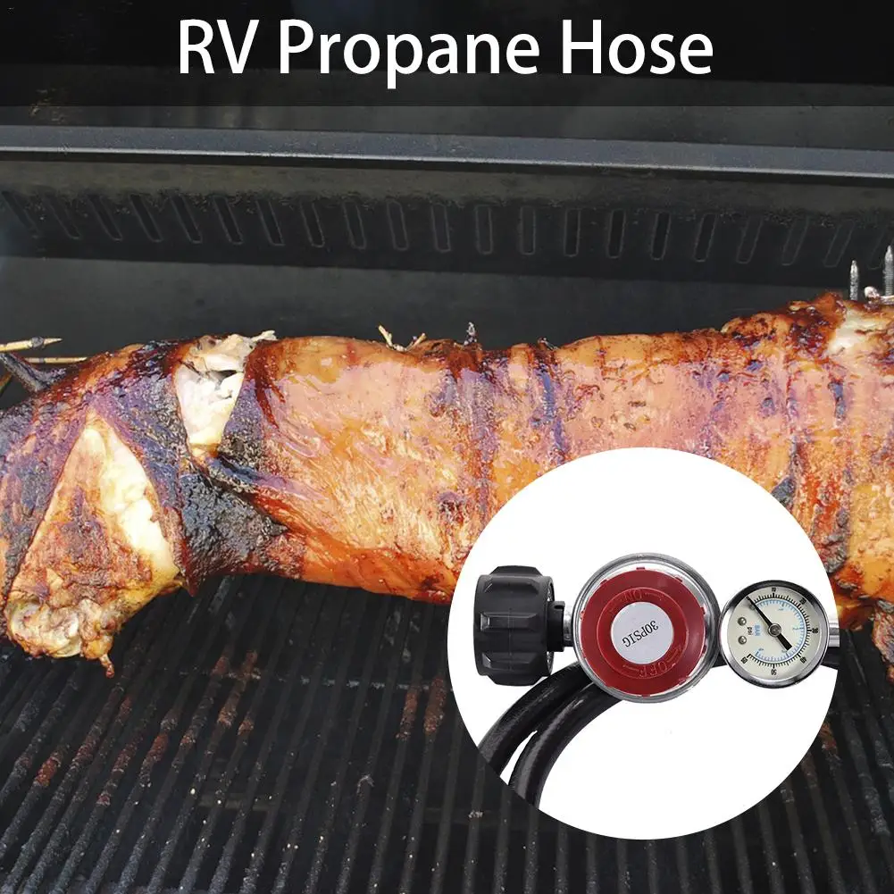 Пропановый шланг высокого давления 0-30PS и регулятор с индикатором PSI для горелок
