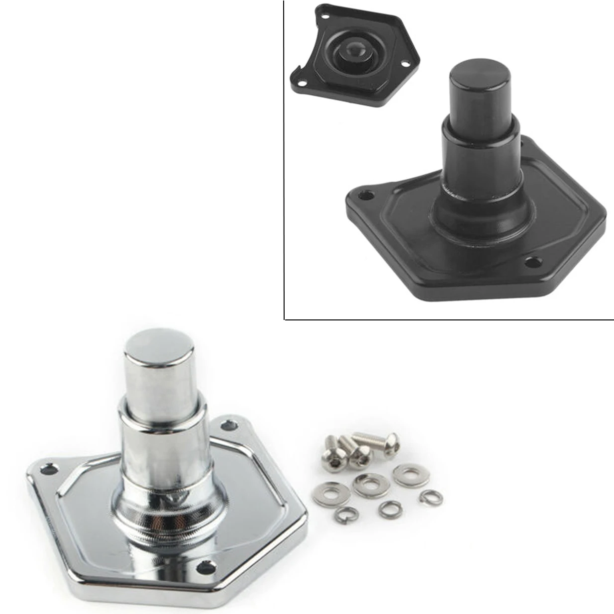 

For Harley Sportster Big Twin Dyna 1991-2018 Big Twin 1991/Later Solenoid Cover Starter Push Button