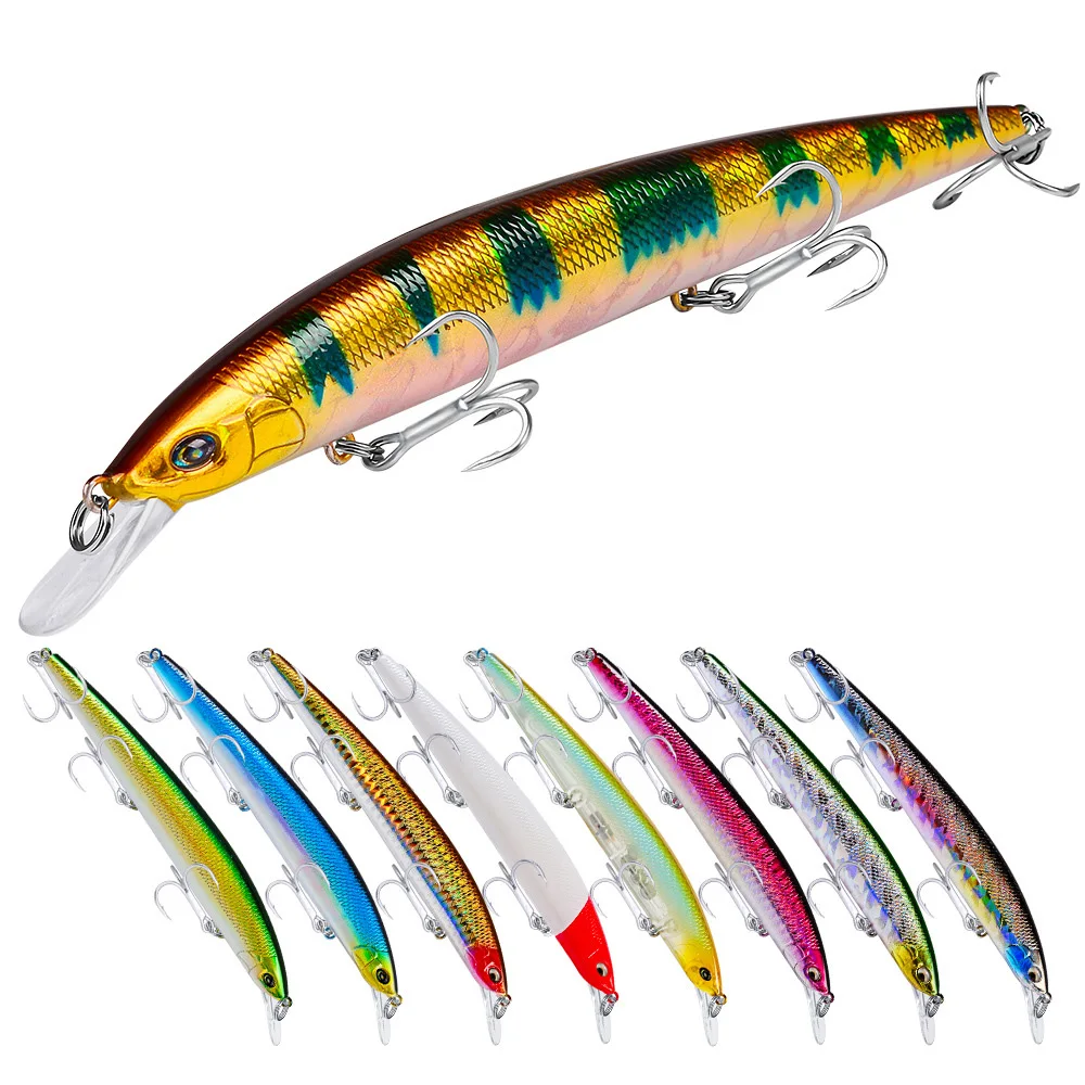 

150Mm 18.5G Fishing Minnow Flash Lures Flash Blade Floatng Sea Bass Lure Bait Hard Floating Wobblers Crankbait Artificial Bait