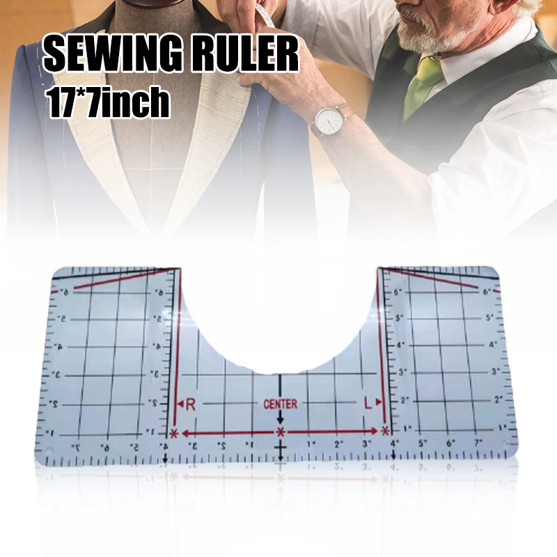 

T-Shirt Ruler Guide Center Alignment Tool for Vinyl Placement Design Tops Shirt Large Ruler for Shoulder Crew Neck DU55