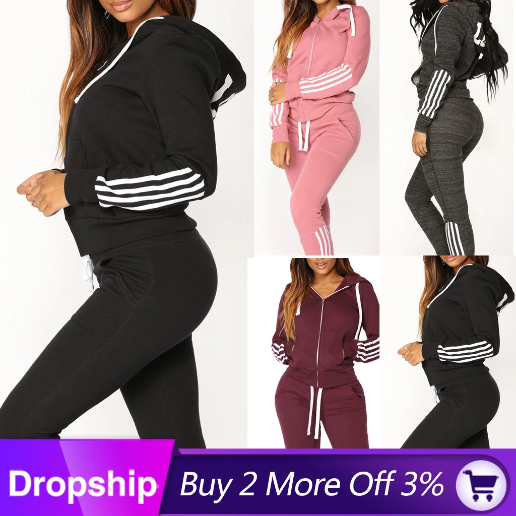 Новый модный спортивный костюм для занятий йогой и бегом Женский Повседневный