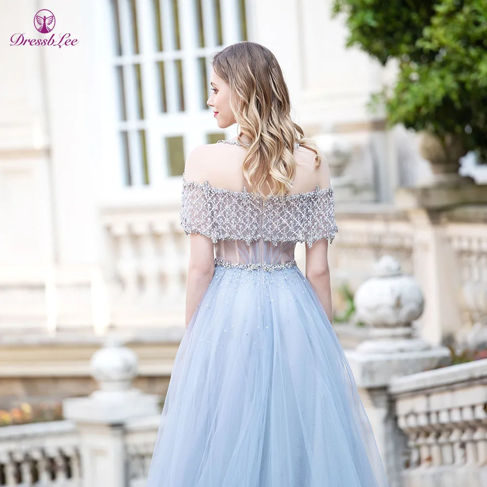 Молодежное платье для выпускного вечера 2020 вечернее с кристаллами и бисером