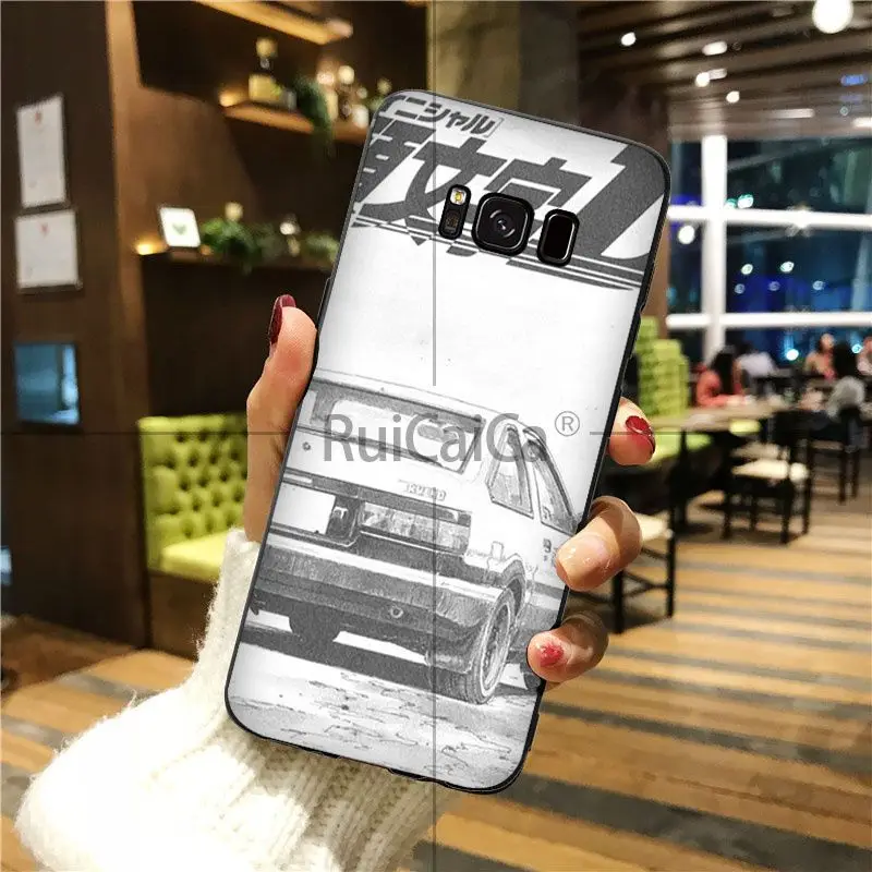 Ruicaica начальный D AE86 цветной умный чехол для телефона чехол для Galaxy S6 edge plus s7 edge s8 plus s9 plus - Цвет: A12