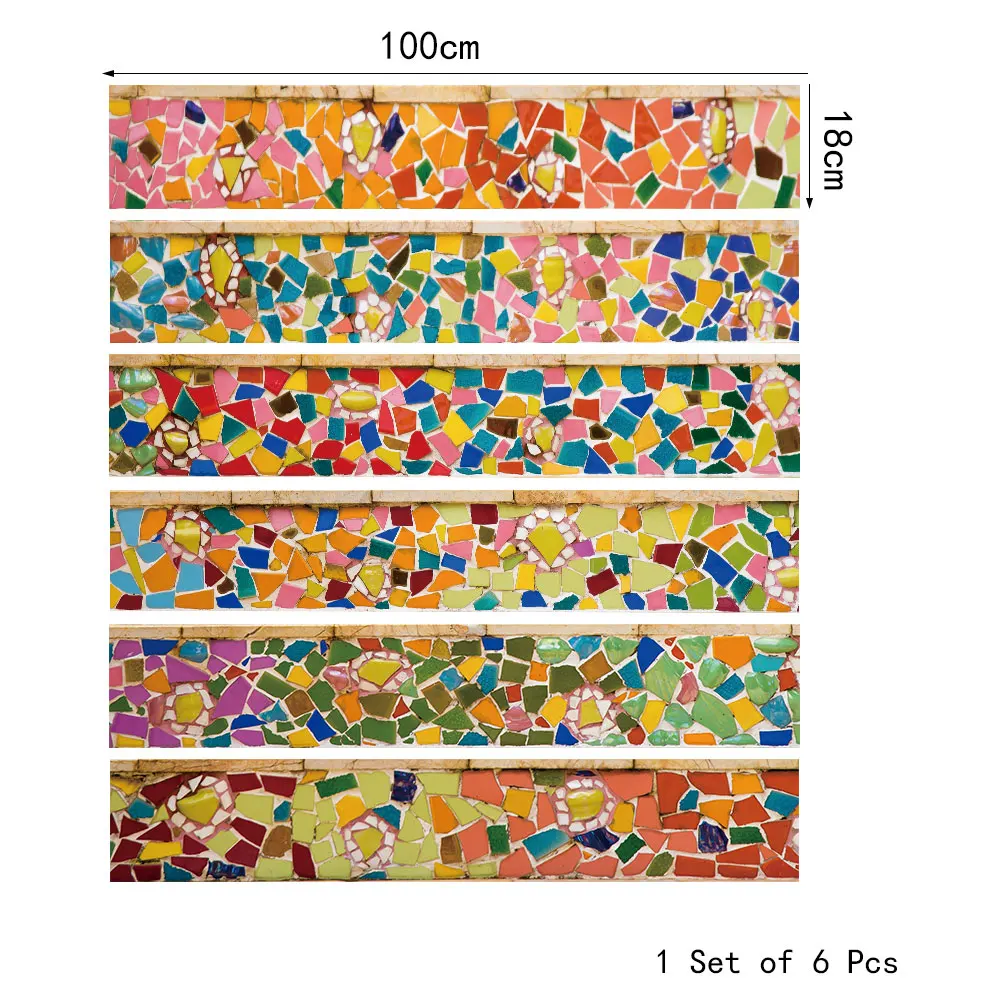 Self-adhesive innovative stairs stickers living room DIY color ceramic decoration home trade waterproof wall pvc | Обустройство дома