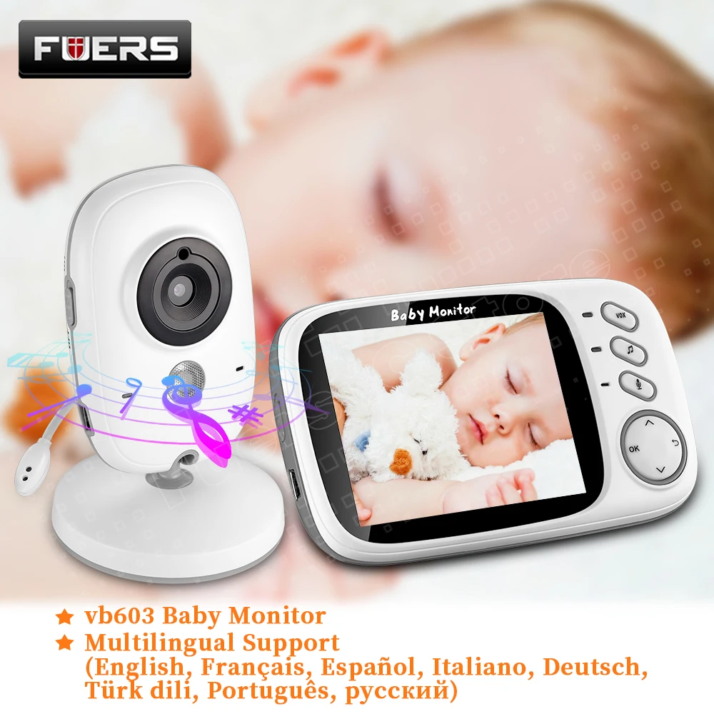 Беспроводная видеоняня KERUI VB603 3 2 дюйма с функцией ночного видения|Радионяни| |