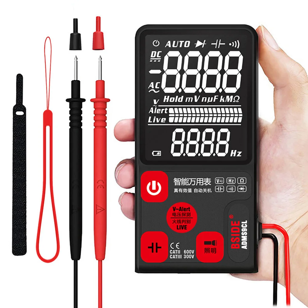 

Newly Smart Auto Digital Multimeter Large Screen Display Voltage Resistance Tool ADMS9CL XSD88