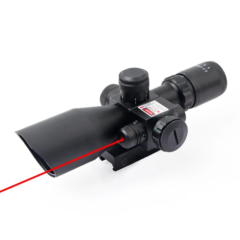 

2,5-10x40 оптический прицел круг точка охотничий прицел зеленый/красный лазер двойной подсветкой Mil-Dot w/рейка Вивер крепление для 20 мм