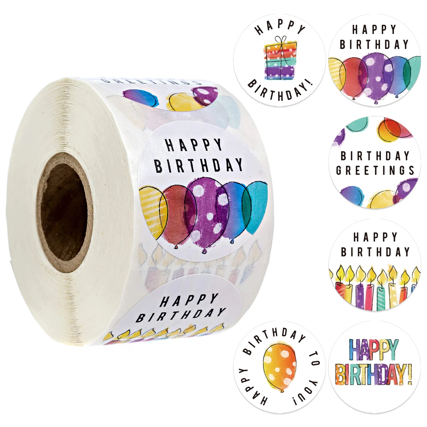 Фото - 500pcs Cute Happy Birthday Stickers 1.5'' Birthday Gift Decoration Tag Sealing Label Kids toys Gift Package Scrapbooking Sticker 500pcs roll 8 designs happy birthday stickers for party gift package sealing labels kids classic toys stationery scrapbook decor