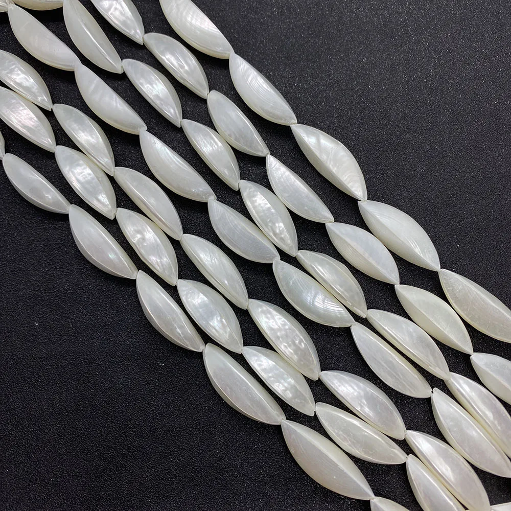 

AAA Grade Exquisite Natural Mother Oyster Pearl Irregular Shape Beads Size 30x15mm, Suitable for DIY Bracelet Necklace Making