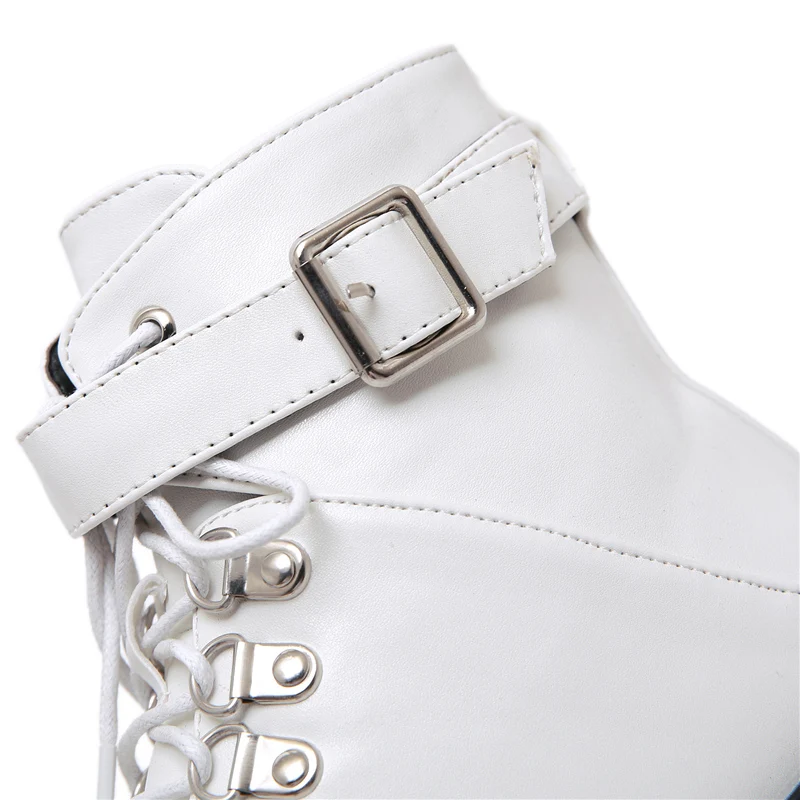 2019 роскошные женские ботиночки на платформе 6 см Фетиш обувь высоком каблуке 8 5 в