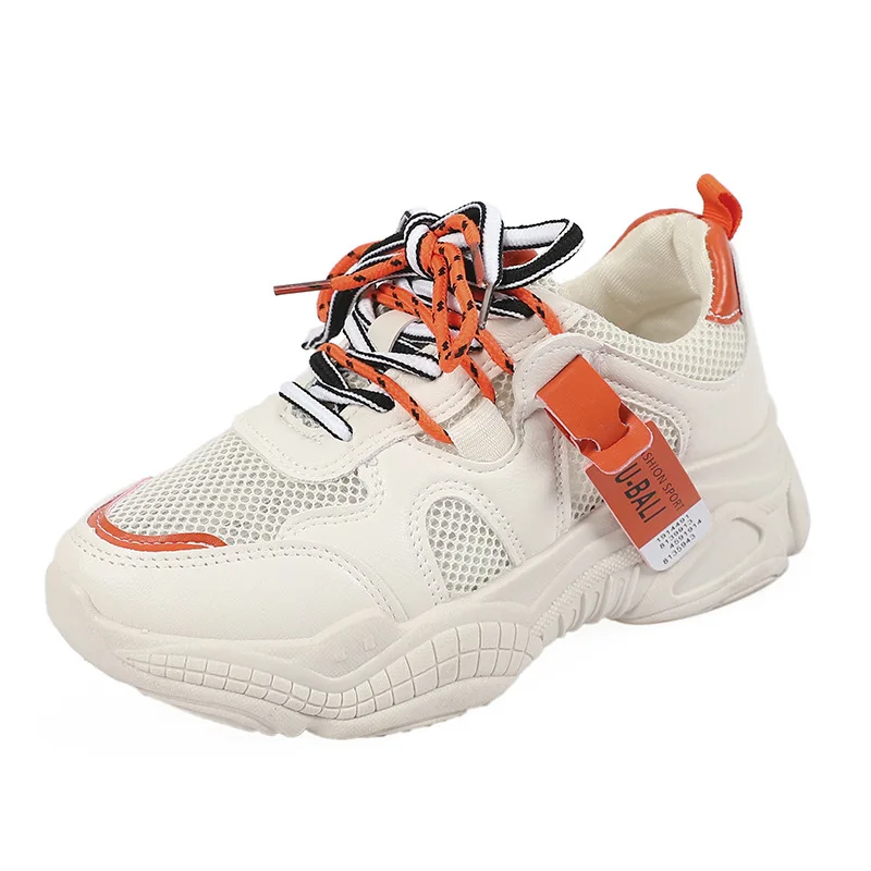 

Женские массивные кроссовки Harajuku, повседневные кожаные кроссовки на плоской толстой подошве, для любителей тенниса, прогулок, новинка 2021