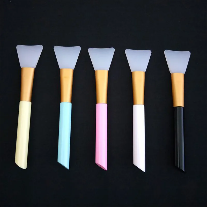 SAIANTTH Silicone facial mask brush makeup brushes soft head silicone adjust stick DIY beauty tools foundation cosmetic Brochas | Красота и