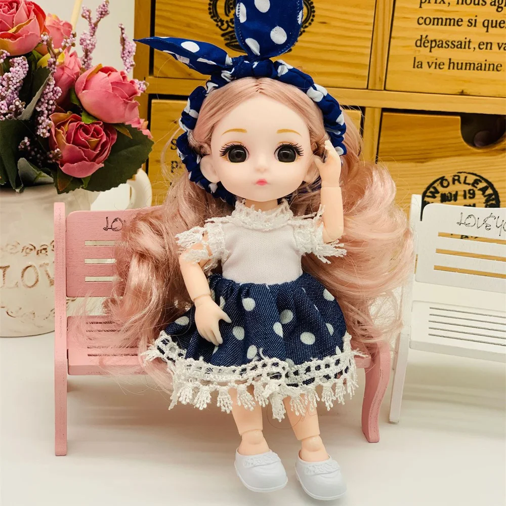 

16cm Articulated doll Play house toys Dress up doll