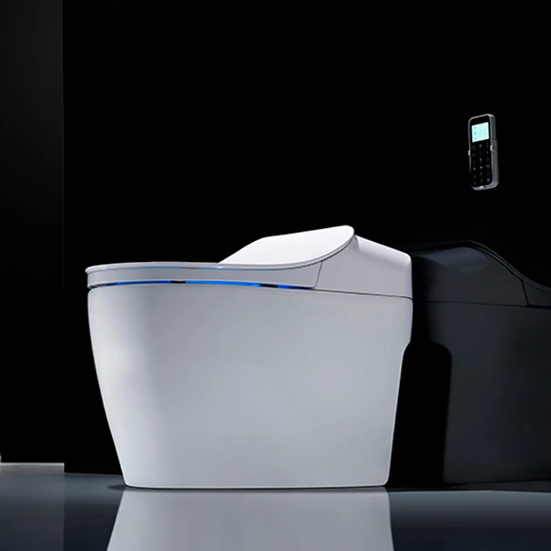 Роскошный умный Цельный унитаз S trap удлиненный Умный Унитаз с дистанционным