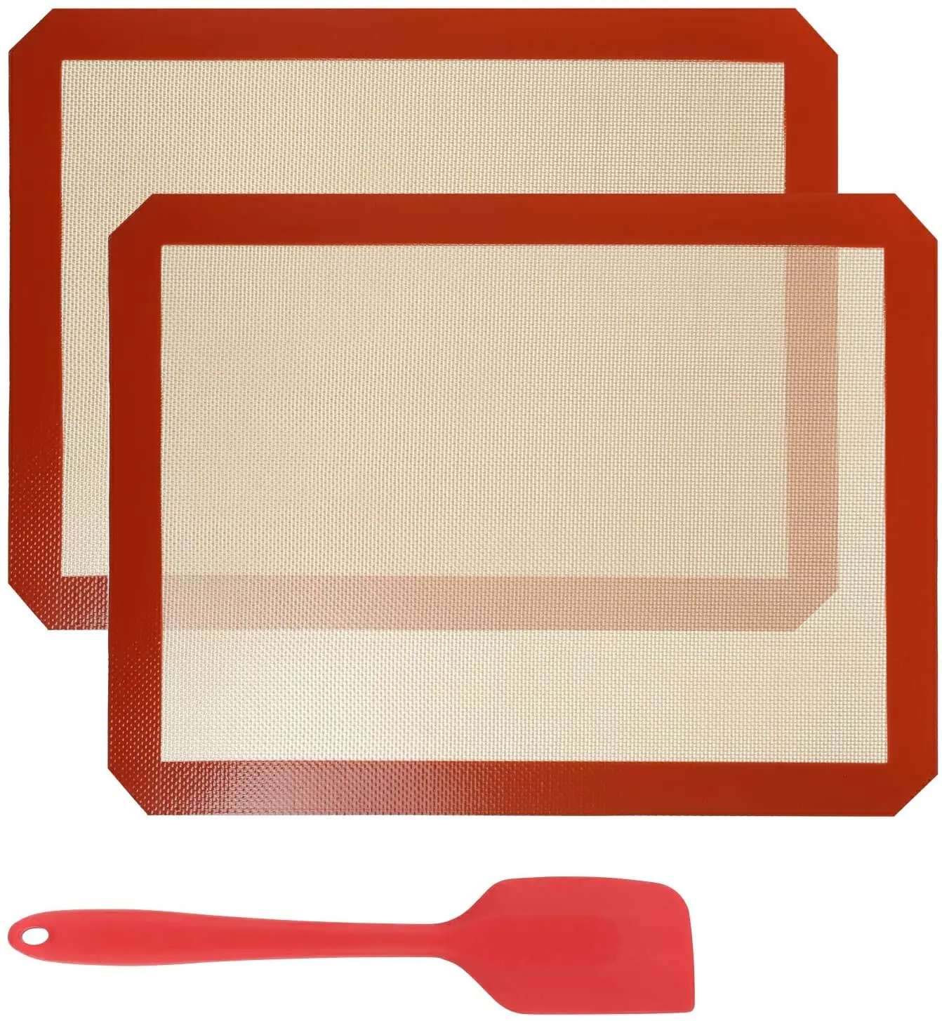 

3pcs Set Silicone Baking Mat Non-stick Dough Mat Baking Sheet Oven Mat Kitchen Bakeware DIY Bread Baking Tool BBQ Tool