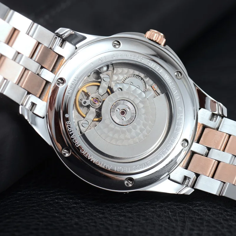 Часы Reef Tiger мужские автоматические из нержавеющей стали|Мужские механические