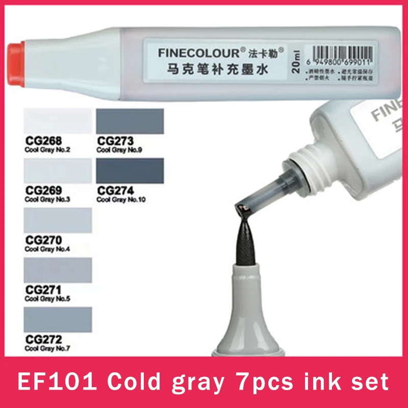 

Finecolour чернила для маркеров 480 цветов