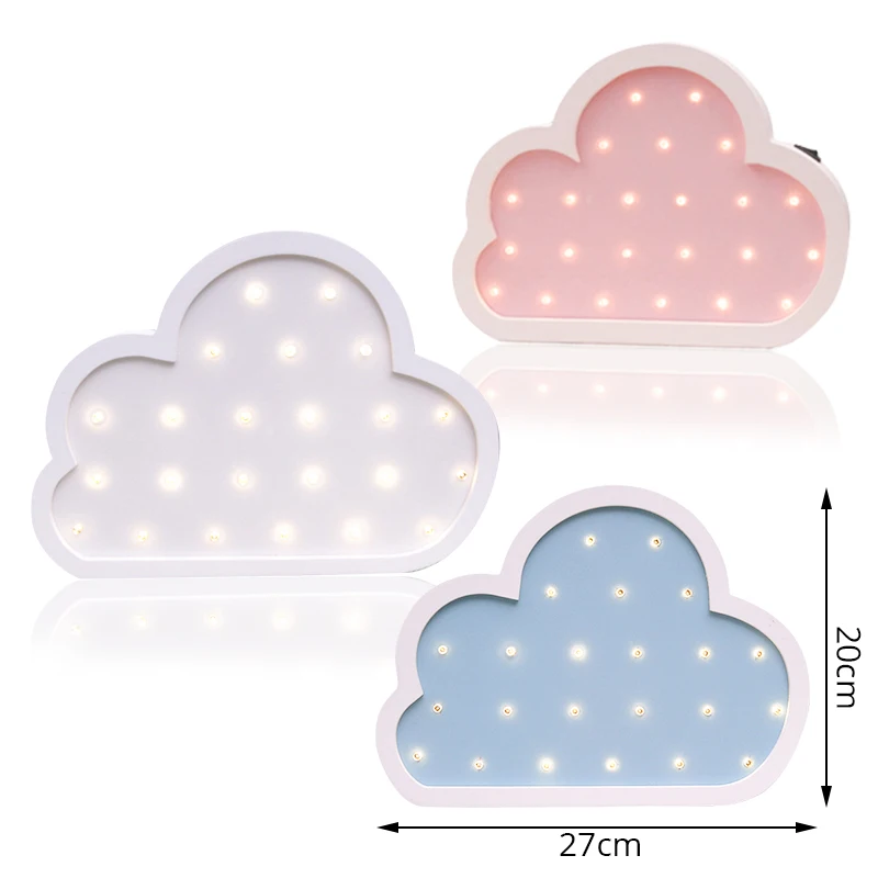 Cloud Hinnixy карамельный цвет деревянный ночной Светильник s Crown автобус звезда луна лампа Настенный подвесной стол украшения для спальни домашний Декор Светильник - Испускаемый цвет: Cloud