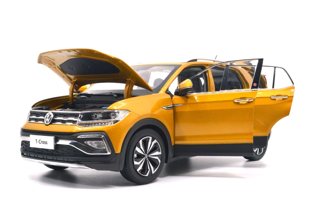 1/18 1:18 1 18 масштаб VW T-Cross 2019 золото статическое моделирование литье под давлением