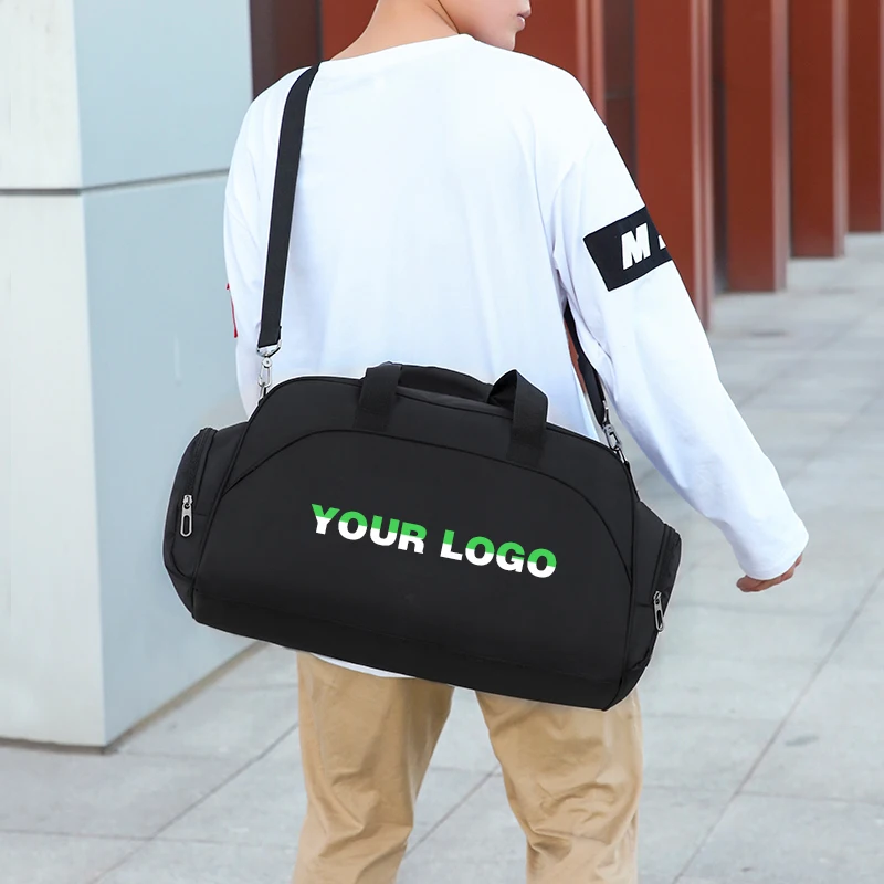Customize Men Sport Gym Bag Women Yoga Training Bag Travel bag Duffle Bag DIY Swim Fitness bag Weekend Bags Printed Logo