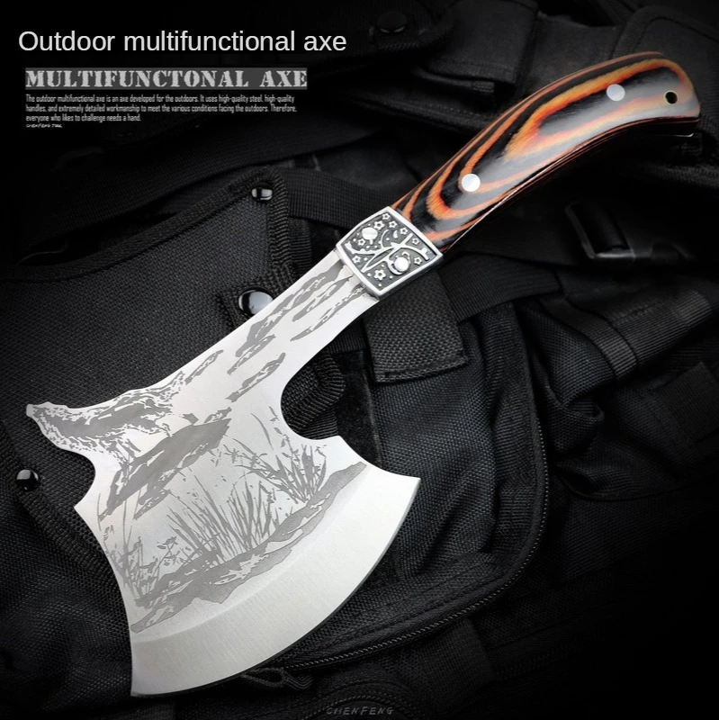 

Outdoor Camping Tour Meat Cutting Tactics Fire Axe Real Viking Survival Axe Camping Equipment Multi Tool