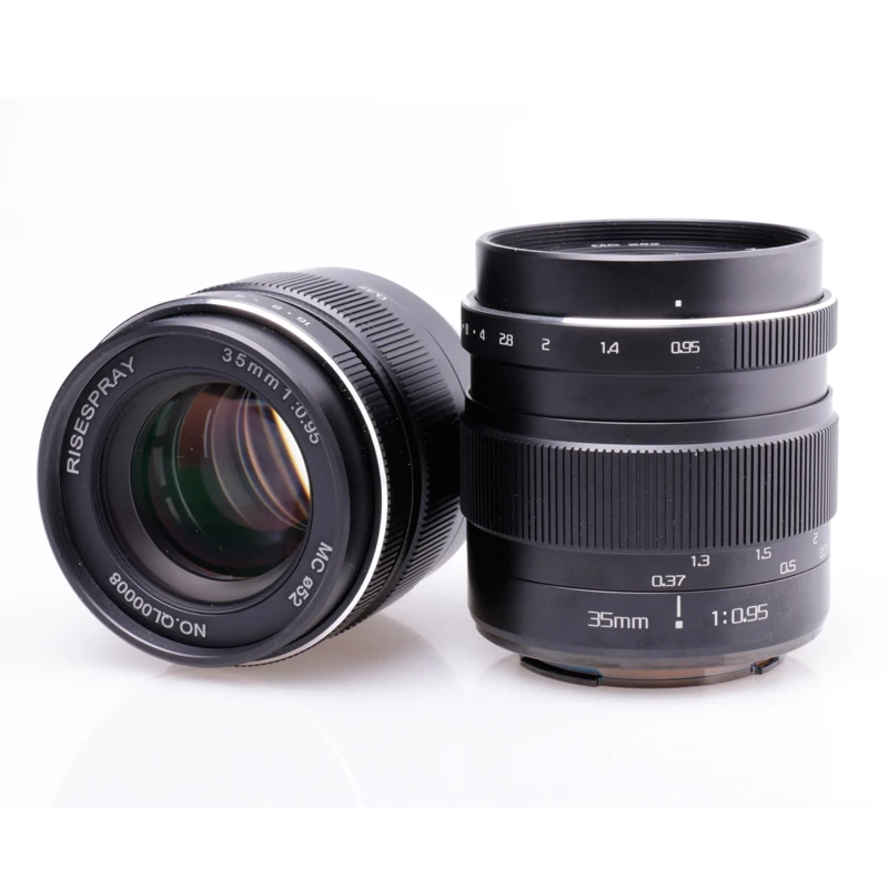 

RISESPRAY 35MM f0.95 Mark III Large aperture lens ForSony NEX series Nex3(C) Nex3N Nex5(C) Nex5N Nex5R Hot Sale Free Shipping