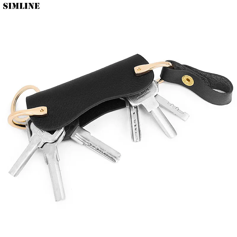 Мужской бумажник для ключей из 100% натуральной кожи винтажный Творческий