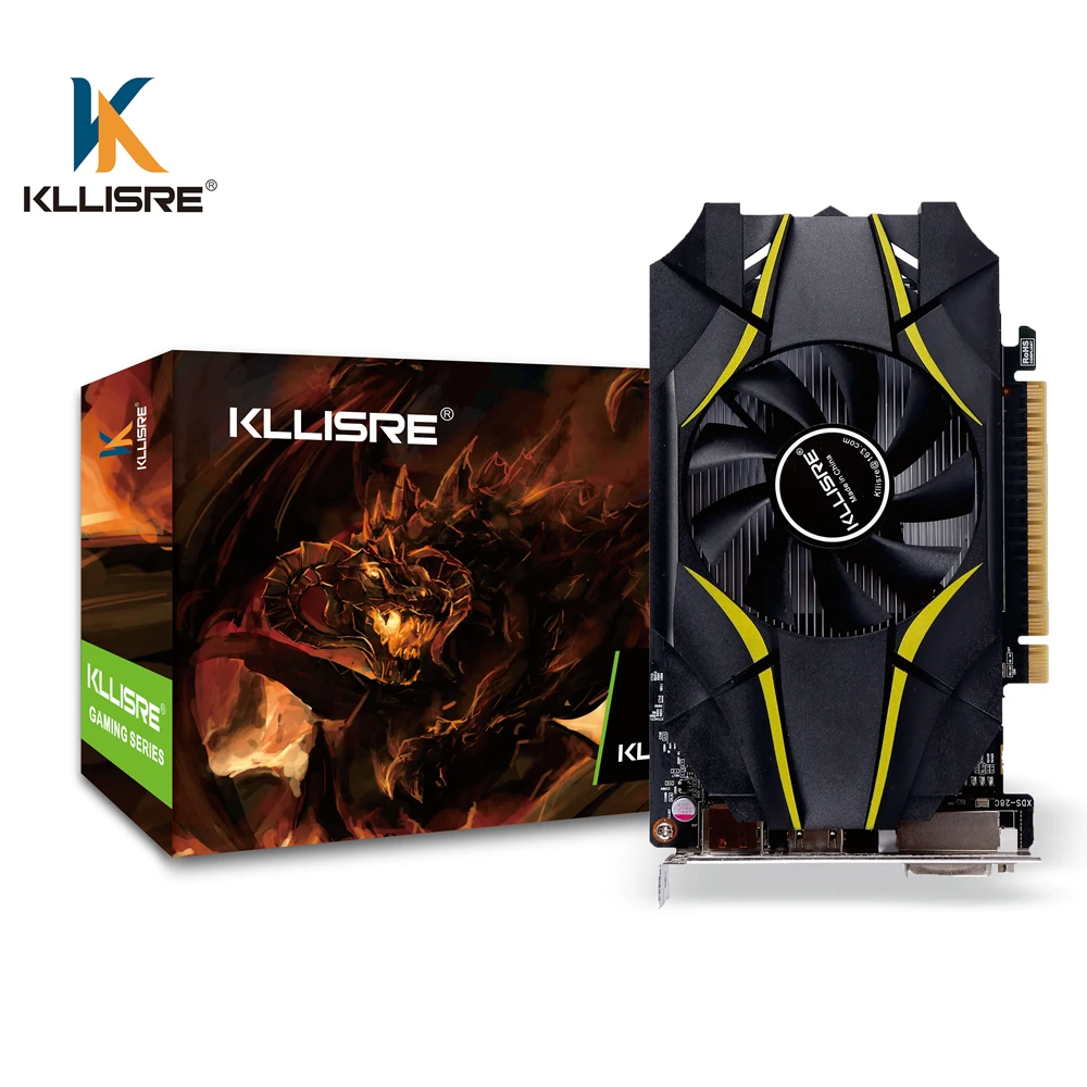 Kllisre GTX 1050Ti 4 Гб Новая графическая карта 128Bit GDDR5 видеокарты GPU 1050 Ti 4G|Видеокарты| |