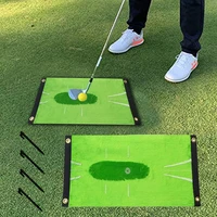 2021 golf training mat swing detection batting mini golf practice training aid cushion with 4pcs rivet golf accessories supplies