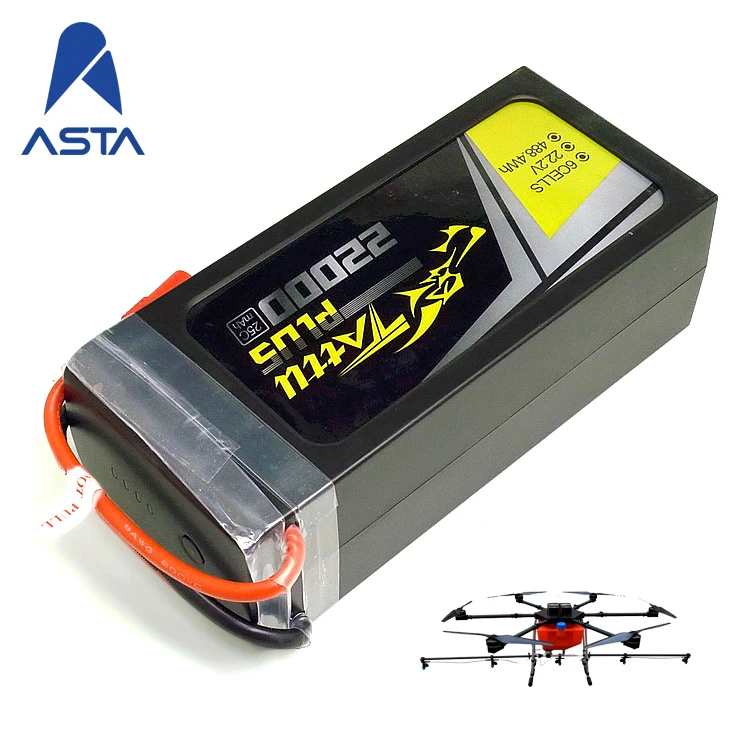 

TATTU 22000mAh 6S 22.2V 25C Lithium Polymer Rechargeable Battery for Agricultural UAV Drone
