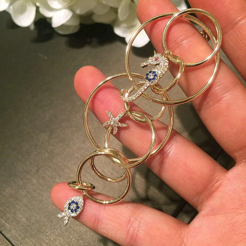 Женские серебряные серьги-шармы оригинальный Шарм из стерлингового серебра 1:1