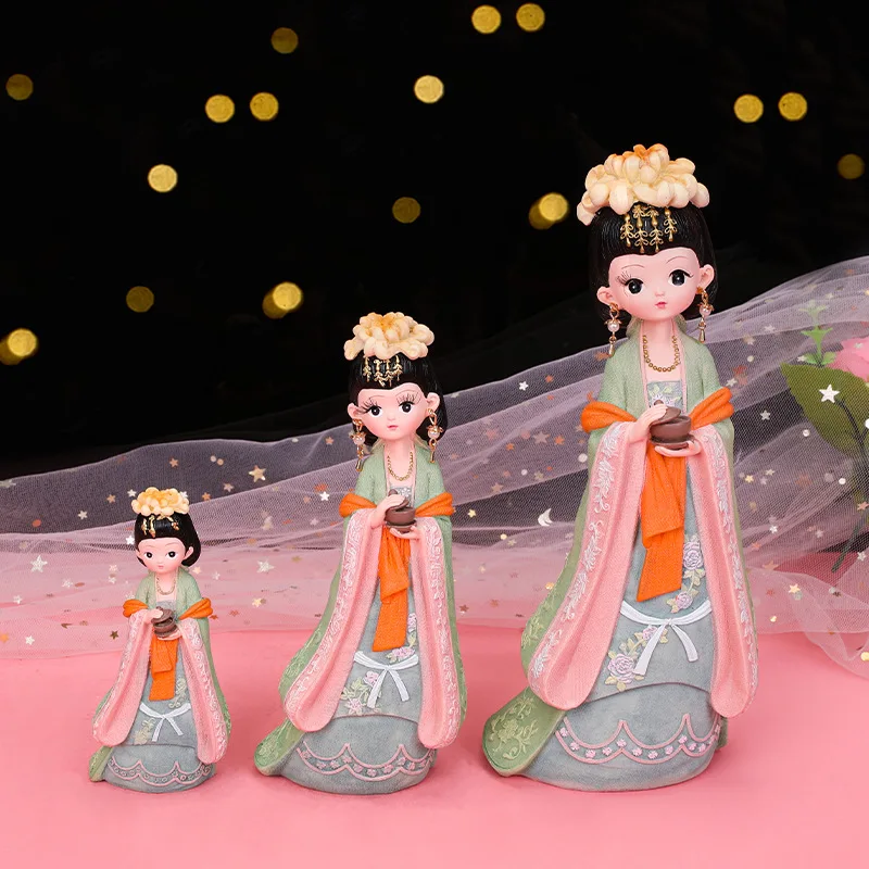 Древняя китайская Династия Тан кукольные украшения Ретро домашний декор