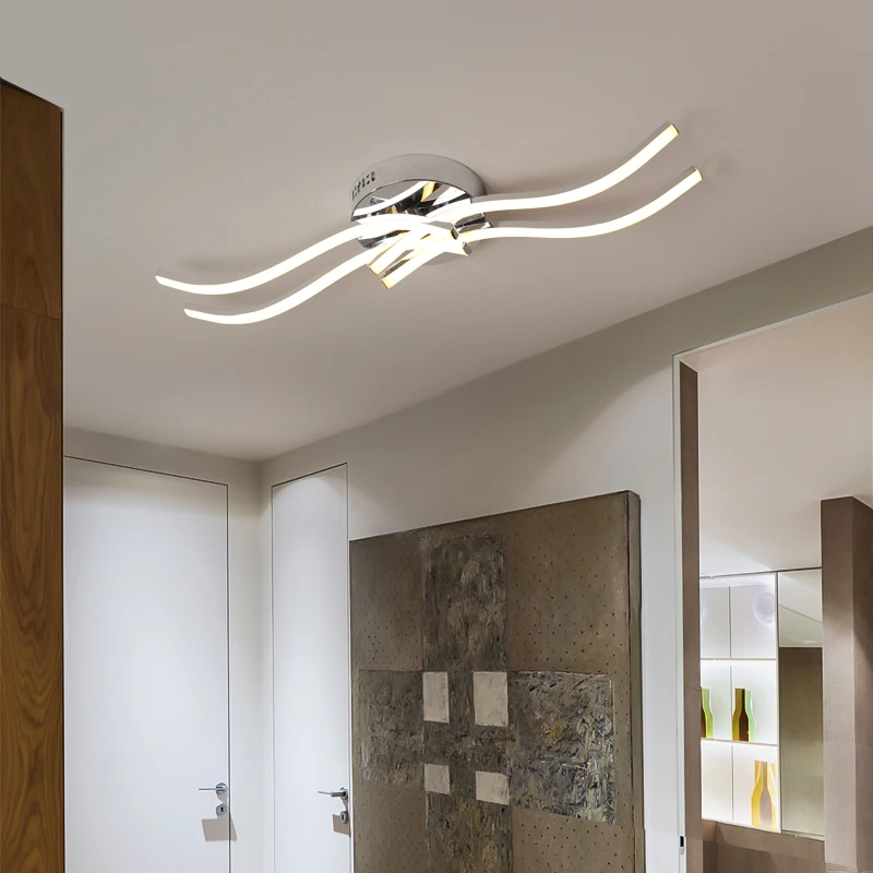 

chrome plating modern led ceiling chandeliers for living room bedroom kitchen chandeliers Home Indoor lighting Fixtures 110V220V