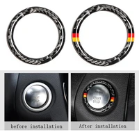 w205 suitable for mercedes benz c class w205 glc modified auto parts with one button start decoration ring carbon fiber interior