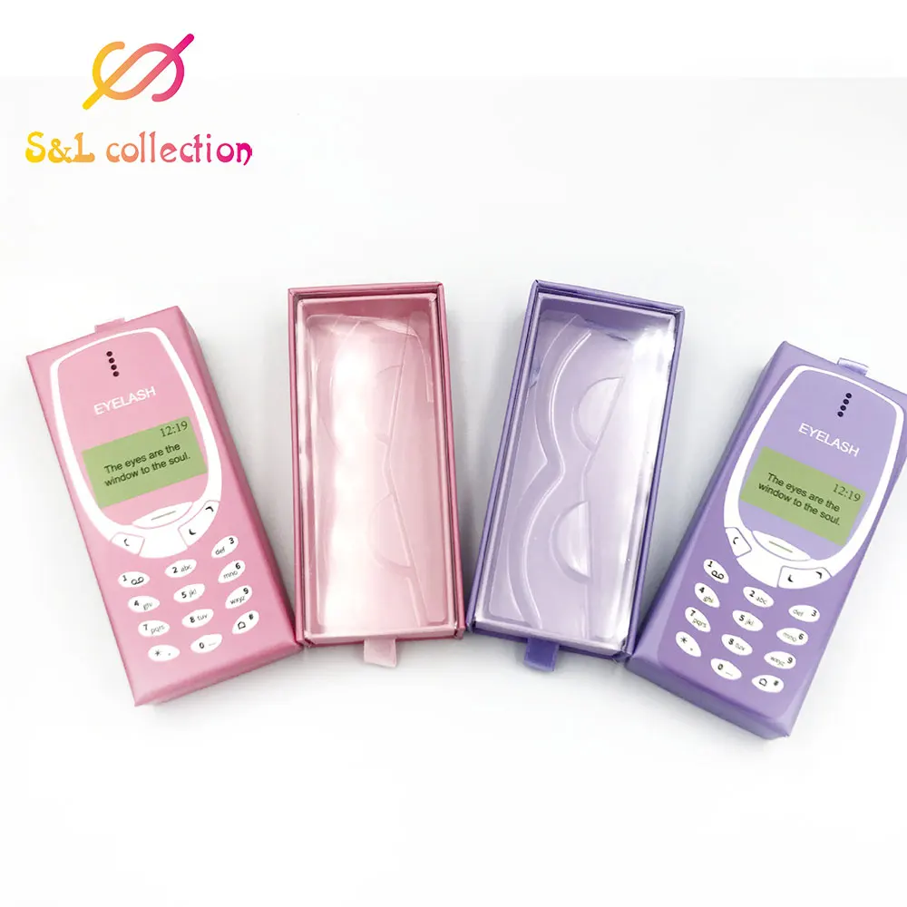 Коробка для упаковки ресниц сотового телефона с логотипом на заказ Поддельные