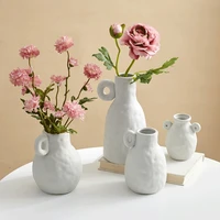 nordic creative ceramic vase modern home decoration accessories white flower table living room minimalist crafts