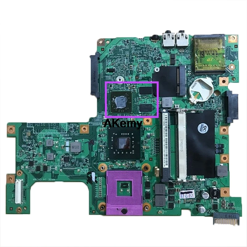 Для For DELL 1545 1750 материнская плата ноутбука CN 0For HPKP9 09206 1 48.4CN05 011 100%