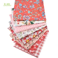 chainhored floral seriesprinted twill cotton fabricpatchwork cloth for diy sewing quilting babychildren bedclothes material