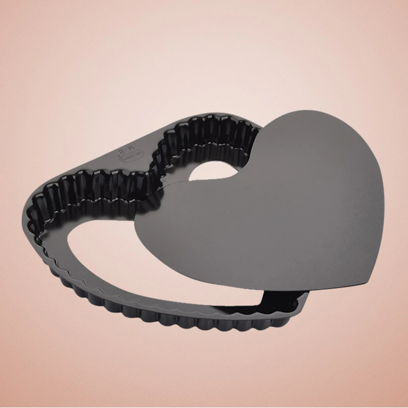 Bakest формочка для выпечки в форме сердца твердая основа живая антипригарная