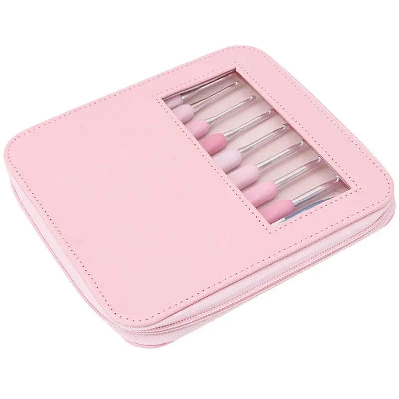 Набор крючков для вязания крючком в 2 стилях инструменты шитья пряжи из ПУ