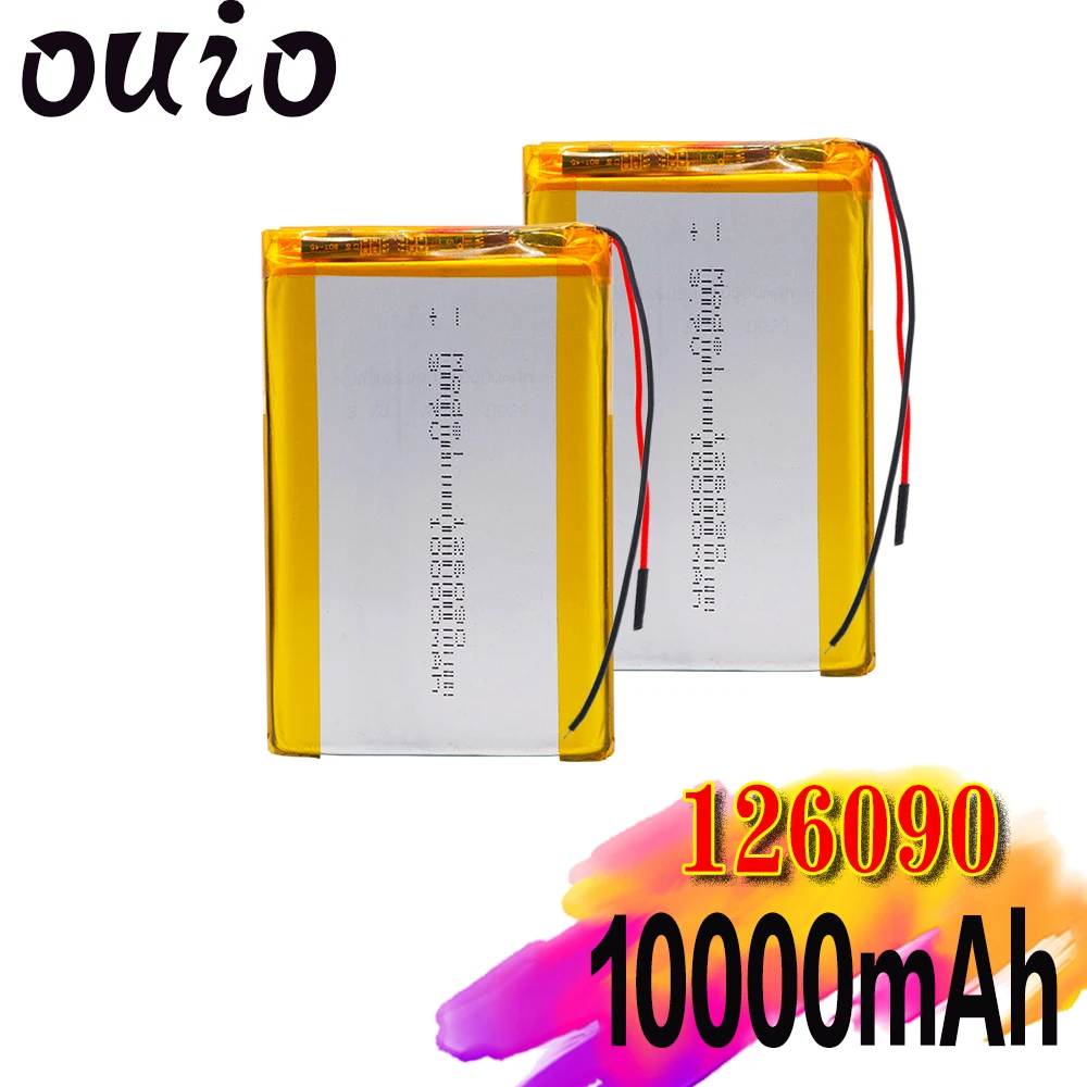 Размеры 126090 3 7 v 10000 мА/ч литий-ионный аккумулятор Lipo Клетки литий зарядное