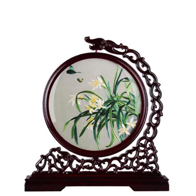 Китайский стиль на реке во время фестиваля Цинмин ручная вышивка гостиная