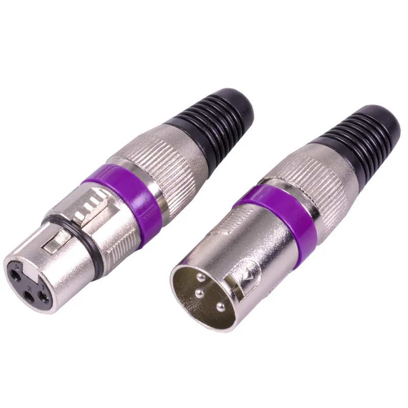 Профессиональный 3 контактный разъем XLR штекер и гнездо микрофона в наличии 10