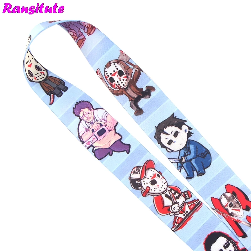 Шнурок в виде страшного фильма брелок для идентификационной Карты держатель